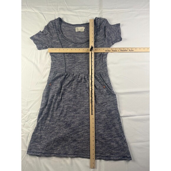 Anthropologie Saturday Sunday Dress Women Size XS Mini Heather Gray Short Sleeve - Picture 3 of 7